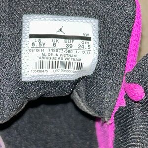 Nike Air Jordan Black and Pink Sneakers